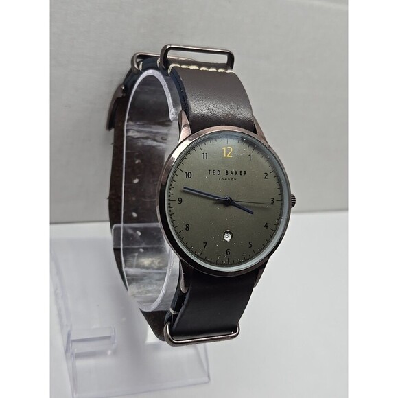 Ted Baker London Mens Quartz Date Watch New Battery Stainless Silver -   Read  - - Picture 3 of 12
